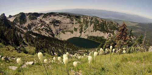 Hunt Lake With Piest Lake Below
