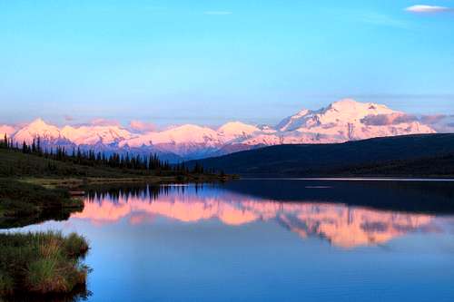 Alaska Range Alpenglow