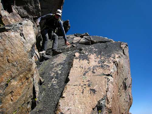 Descending the slab from Granite West