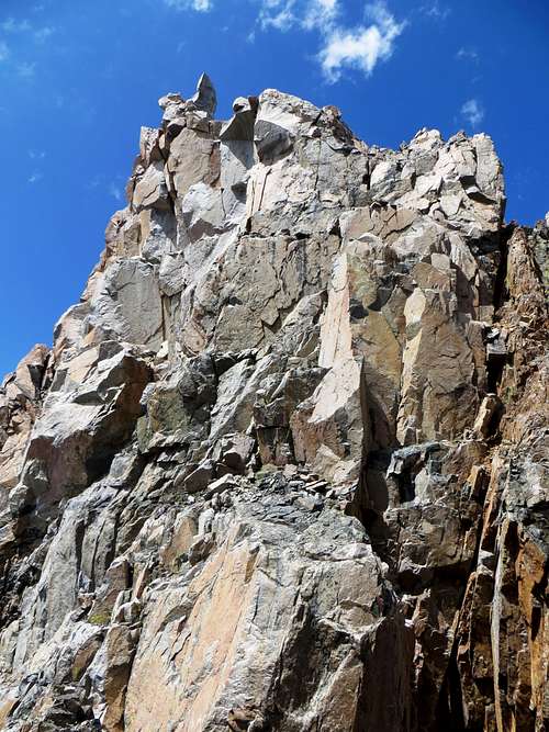 Two rappels to reach the notch