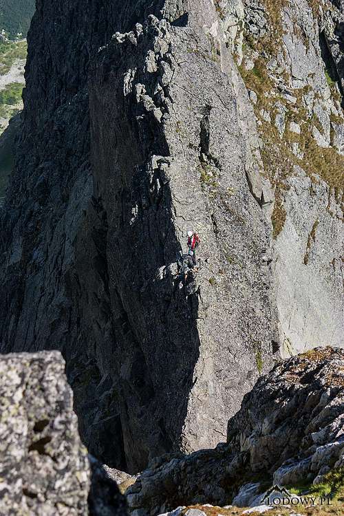 Climbers on Vidly ridge II