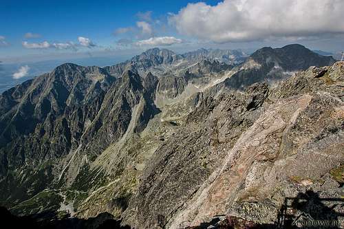 High Tatras from Lomnicky stit