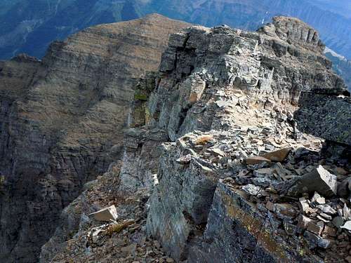 Glacier Park rocky ridges