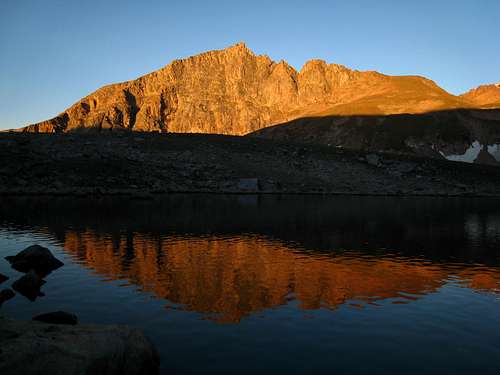 Metcalf Mountain reflection in Moon Lake