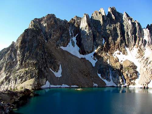 Ridge over 9,000 foot lake