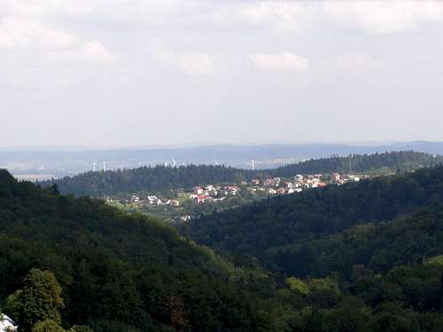 View from slope of Mount Zabia