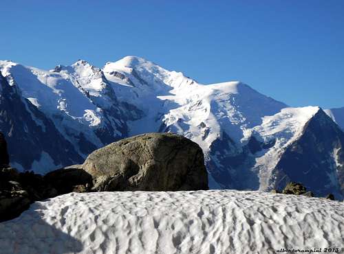 Mont Blanc seen from Index