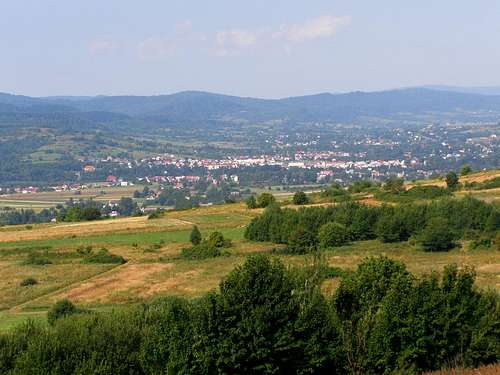 Dukla - view from slope of Mount Zygmuntówka