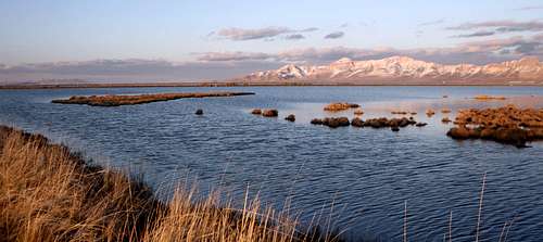 Stansbury Island in winter - from Timpie Springs WMA