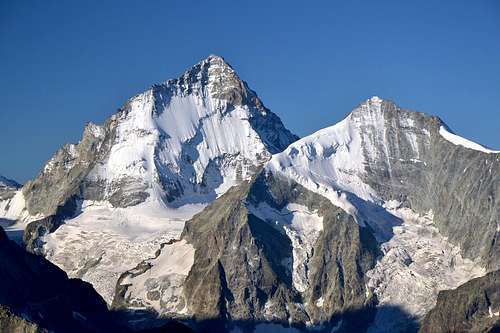 Dent Blanche (4357 m) and Grand Cornier (3969 m)