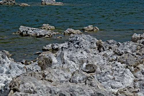 Mono Lake limestone along the South Shoreline
