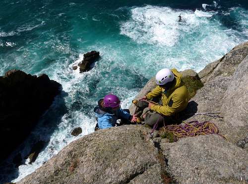 Climbs and tides in Cornwall