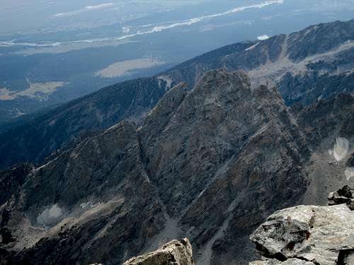 Nez Perce seen from the summit of the Grand Teton