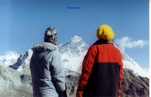 In between us is Mount Everest