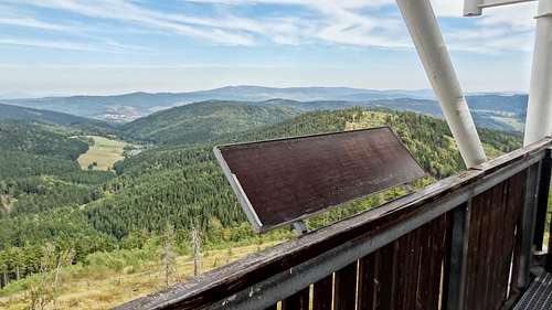 Blank panorama on top of Ruprechtický Špičák
