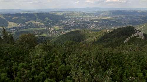 Zakopane view from Sarnia Skała