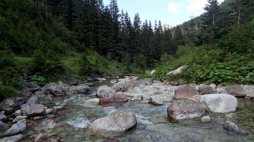 Javorova river and its fairy blue waters