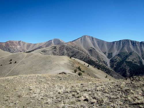 Shelly Mountain: Antelope Pass route