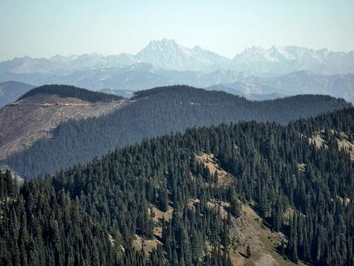 Mount Stuart from the summit of Blowout Mountain