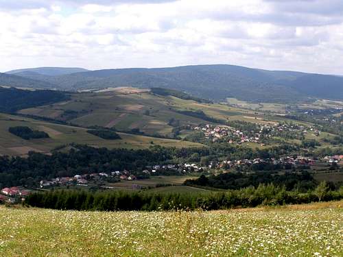 View  from  slope of Mount Grzywacka