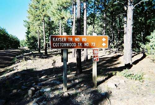 The sign at the trailhead.