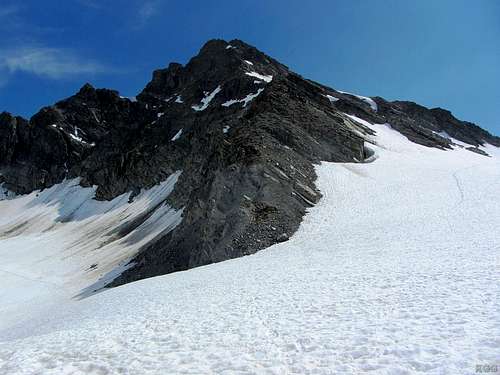 Dreiländerspitze seen from the Obere Ochsenscharte