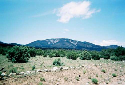 A view of Gallinas Peak.
