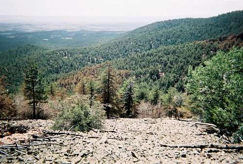 The views around Gallinas Peak.
