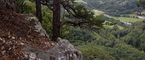 The view from just below the north summit - Seneca Rocks WV