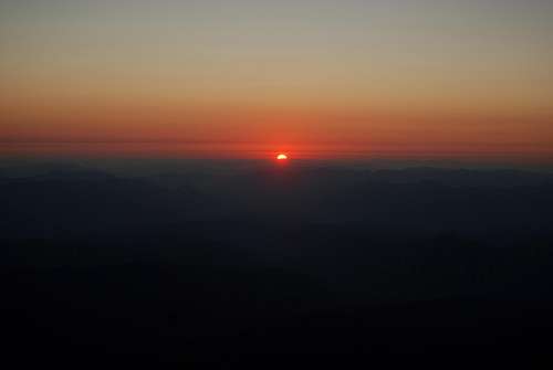 Sunset from Middle Sister