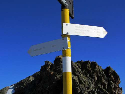 Signpost on the Seelücke