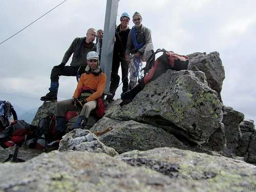 The whole gang on top of Gross Seehorn