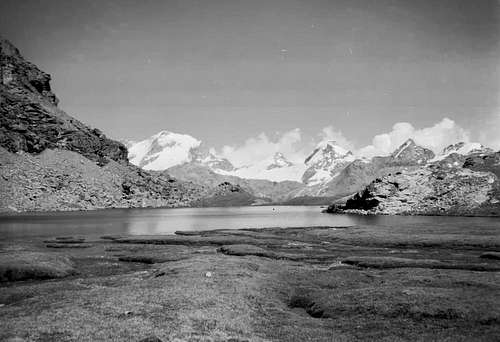 Between Gran Paradiso & Piedmont from Black Loch 1974