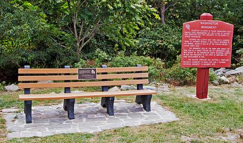 Memorial Bench and Sign
