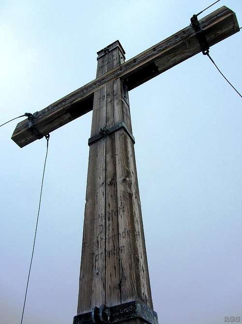 Silvrettahorn summit cross