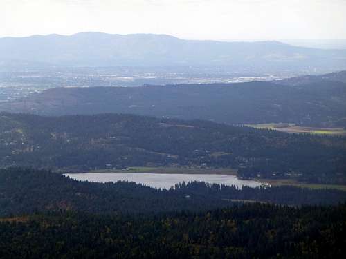 Hauser Lake from Rathdrum Mountain
