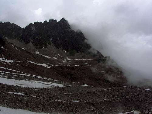 Bad weather rolling in on Kleinlitzner