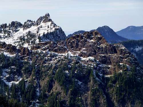 Devils Peak and Devils thumb from Bluegrass Butte