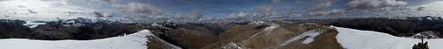 360° panorama from Piz la Stretta / Monte Breva