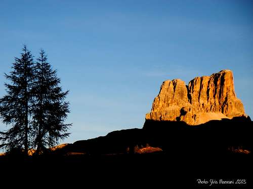 Monte Averau at sunset