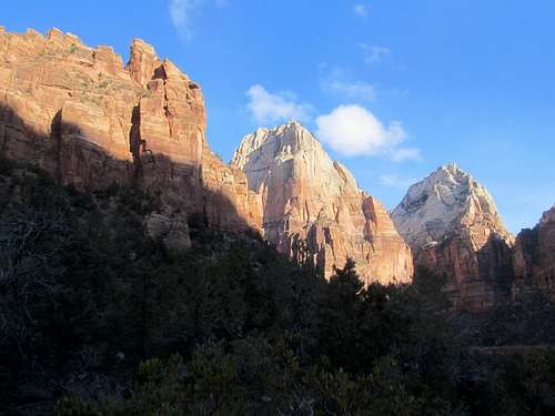 north into Zion Canyon