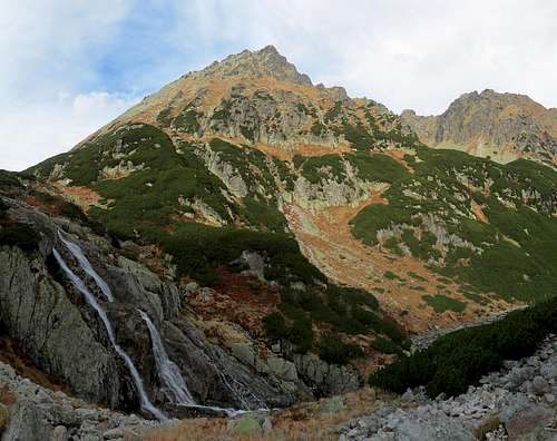 On left is highest waterfall in Poland - Siklawa