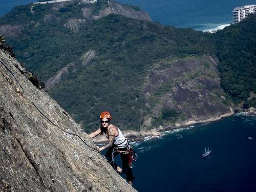 Climbing in Rio, Sugar Loaf mountain