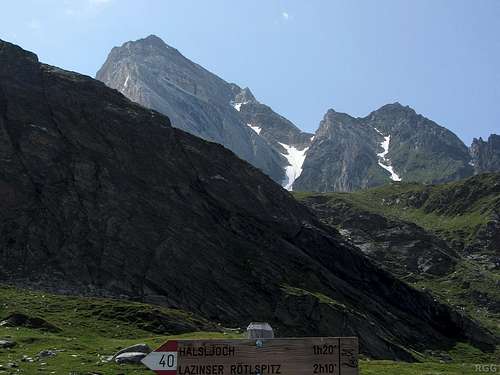 Hohe Weiße (3278m) from the east