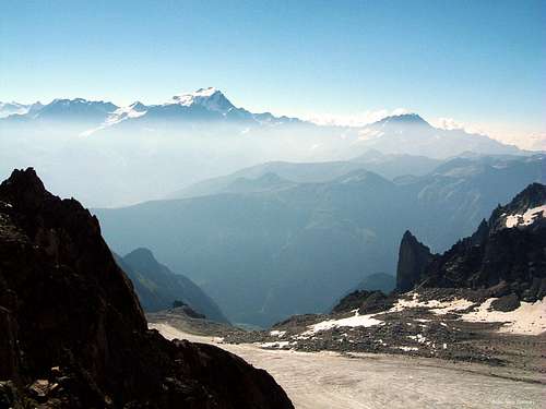 Orny glacier and Grand Combin in the background