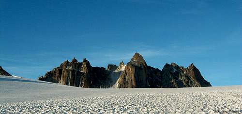 Sunrise over  Aiguilles Dorées