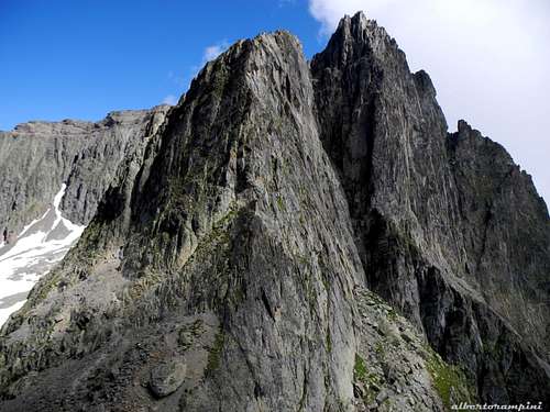 Aiguille Crochues seen from Pointe Gaspard
