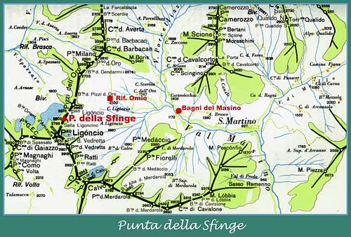 Punta della Sfinge map