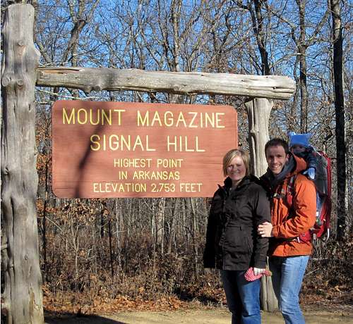 Mount Magazine - A Cold November Hike