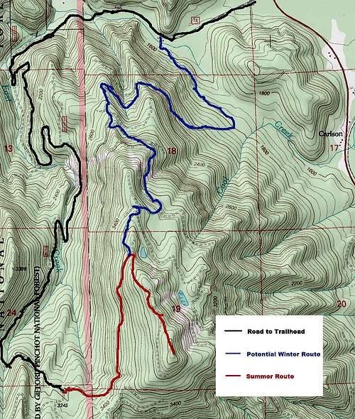 Mount Goodie Map